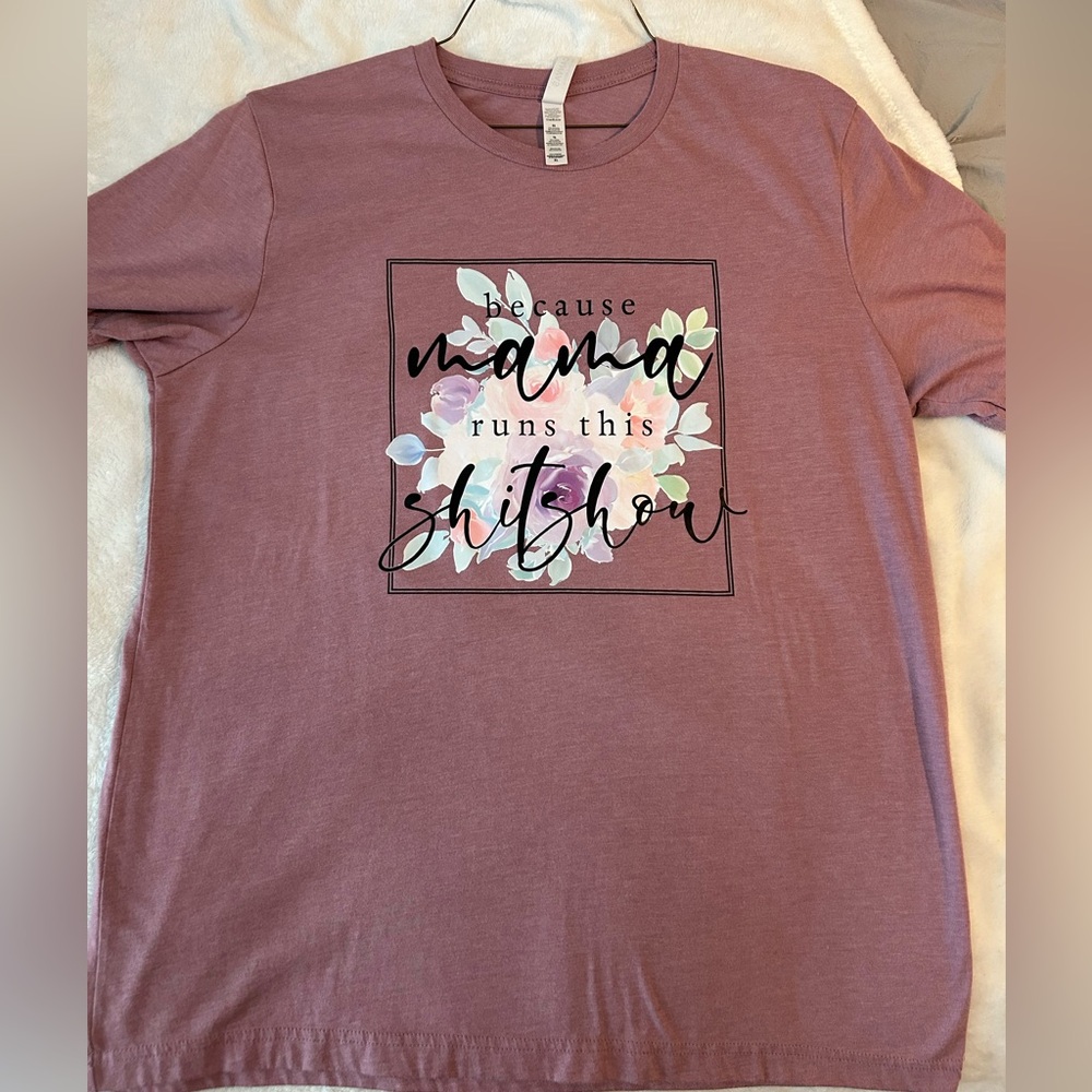 Mama tee on Bella canvas